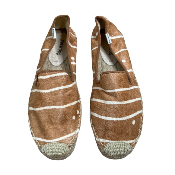 Soludos Genuine Calf Hair Espadrilles Size 8 - Picture 1 of 13